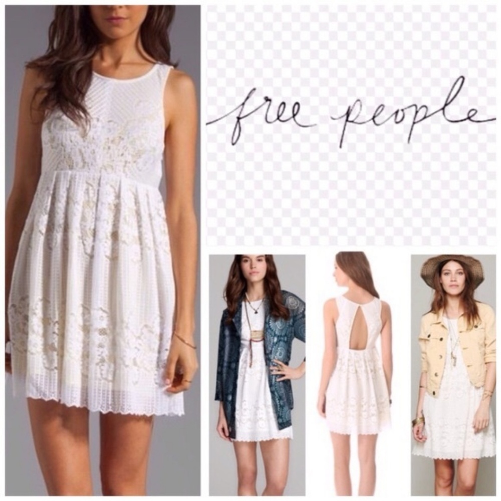 Free People | White Lace Rocco Dress